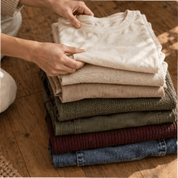 Folded clothes