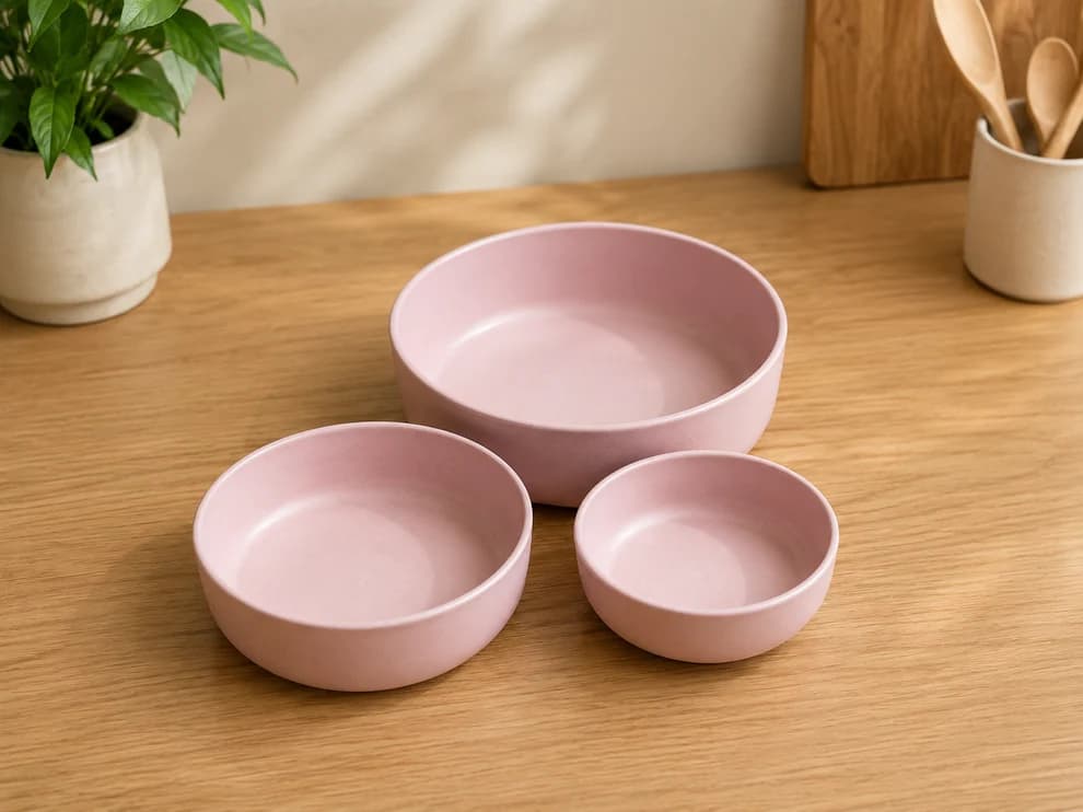 Olive Salad Bowl Set | Rice & Husk | Eco-Friendly Tableware