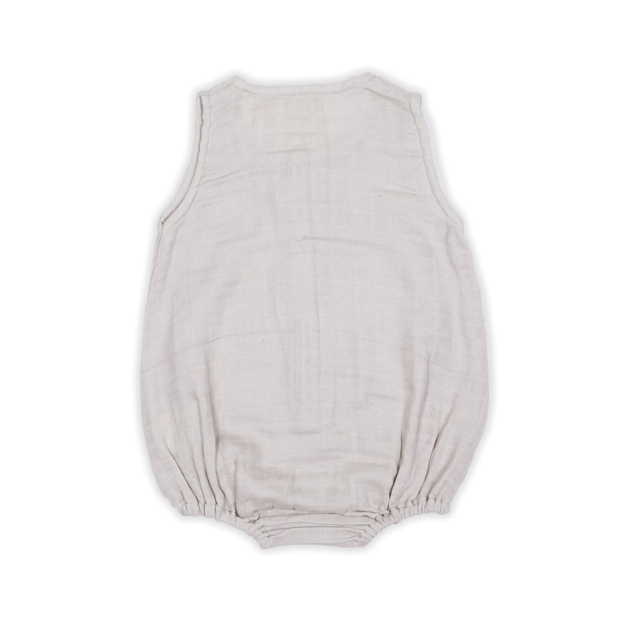 Organic Muslin Baby Romper - Grey