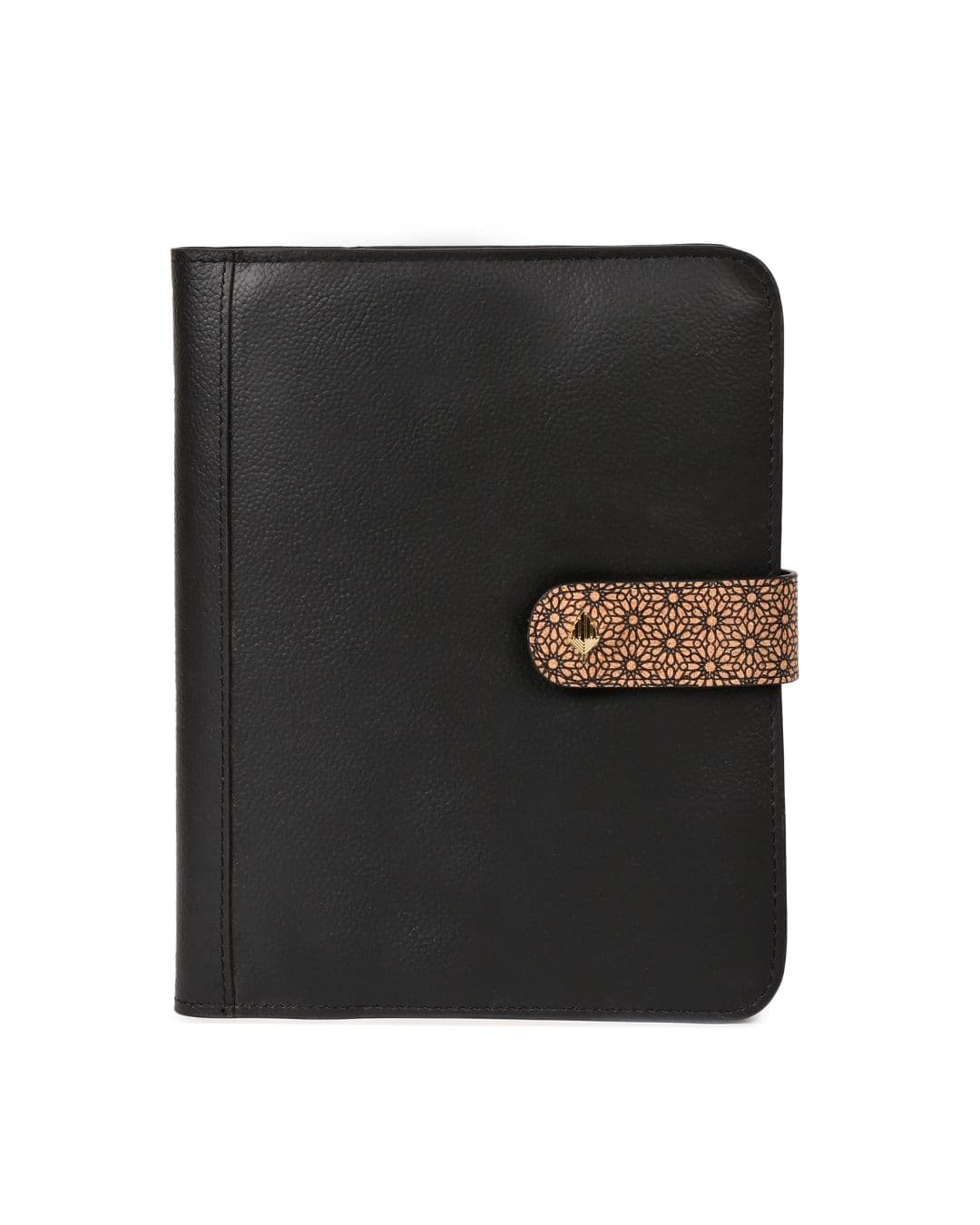 Diary | Plant Leather & Cork Printing | 1 Diary 1 Pen ( Black)