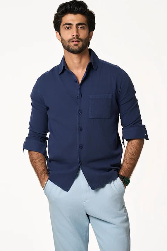 Alto Lite Men's Shirt | Slim Fit | Sunset Navy