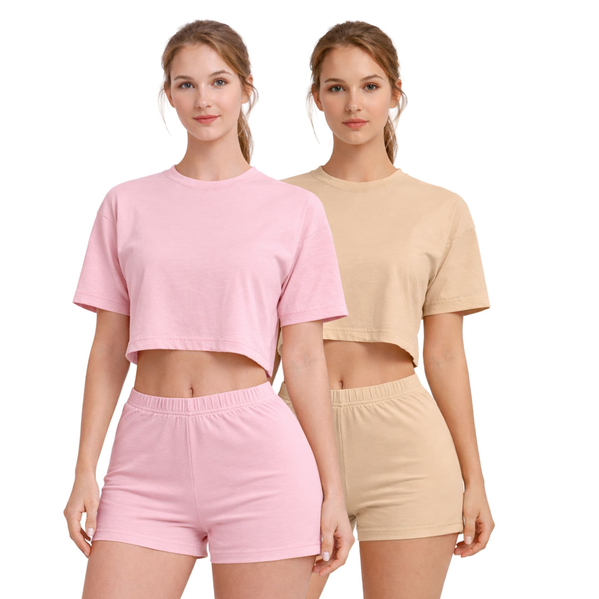 Women's Bamboo Boyshort Panties | Ultra-Soft Everyday Comfort | Beige & Mauve - Pack of 2