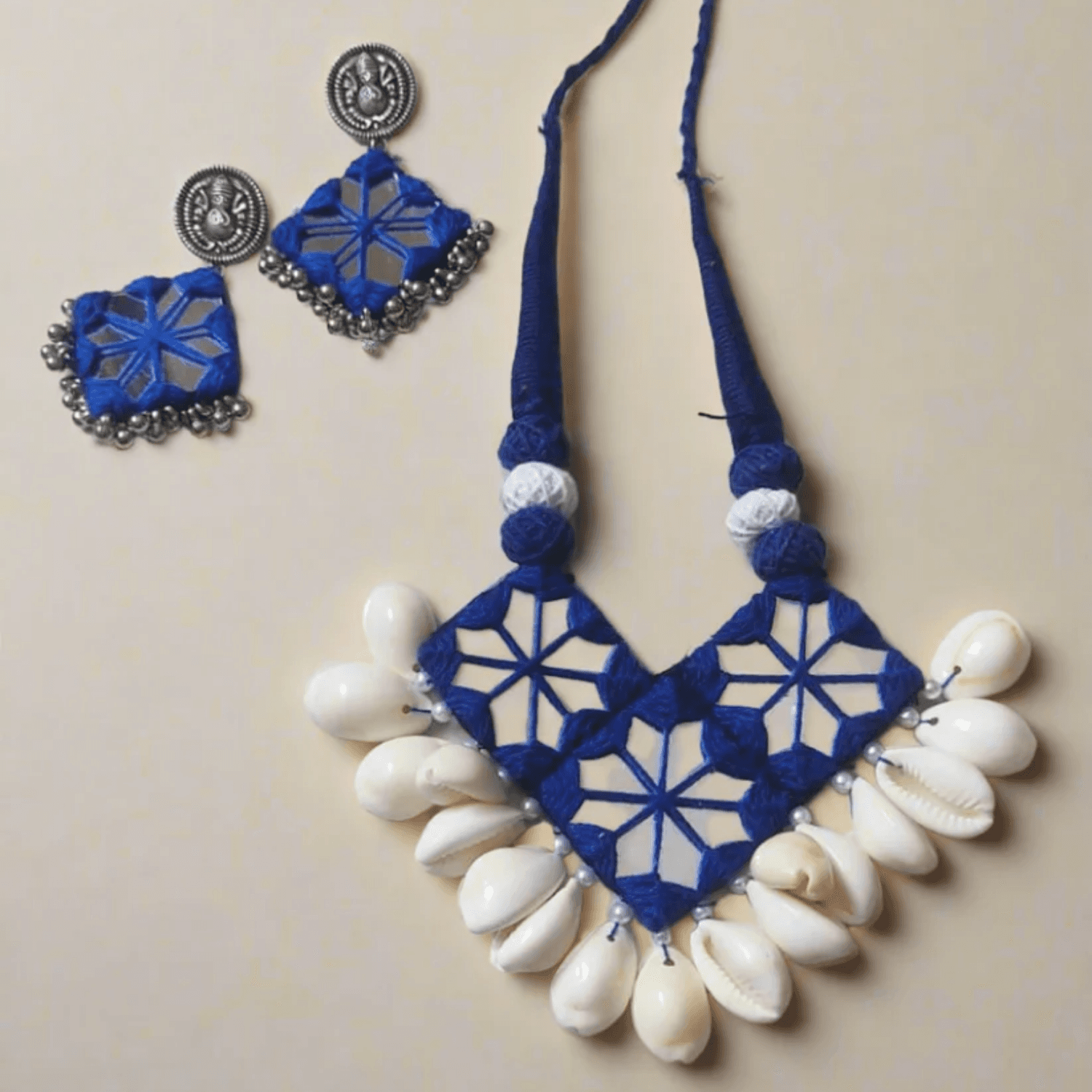 Rainvas Mirror Shells & Mirror necklace set