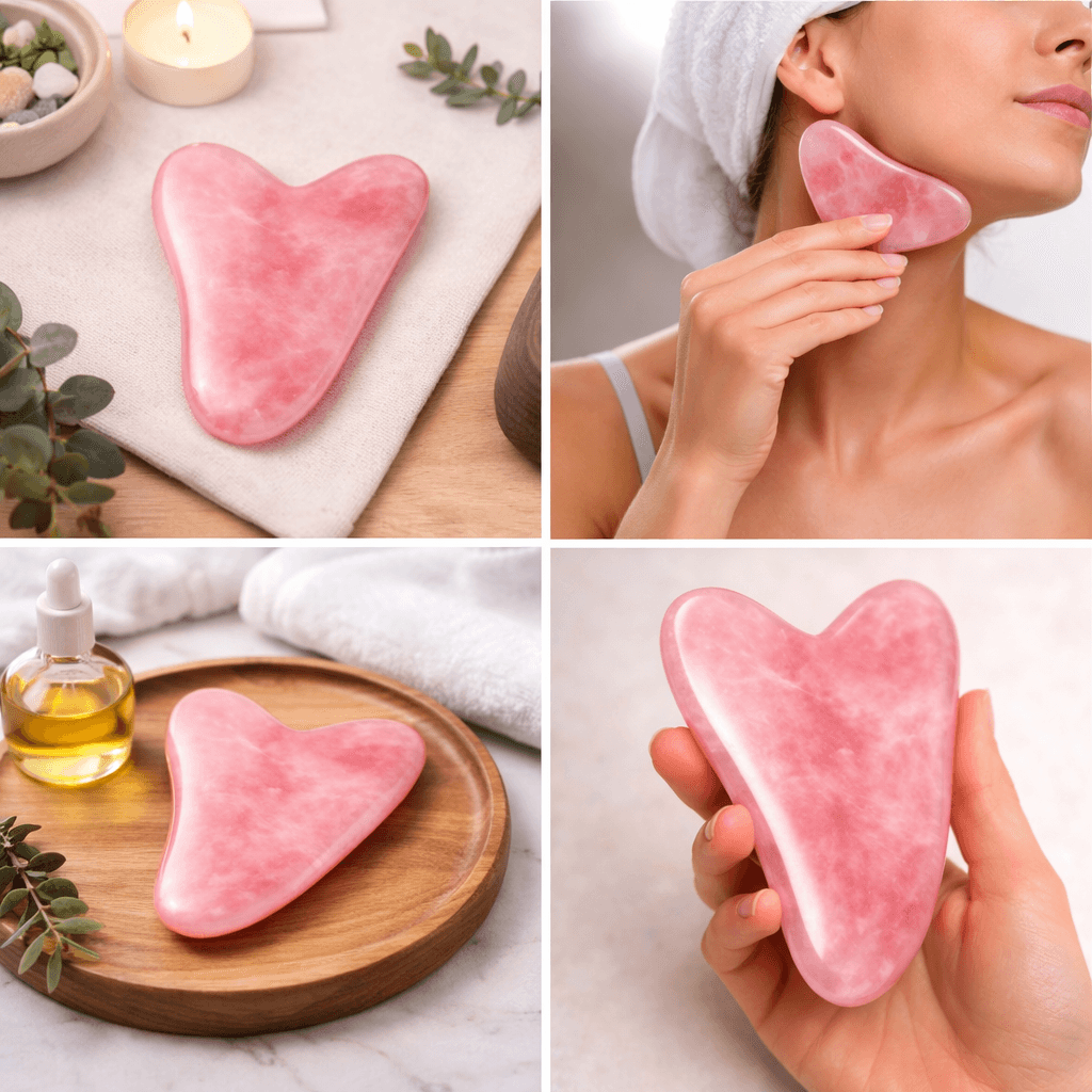 Rose Quartz Gua Sha Massager