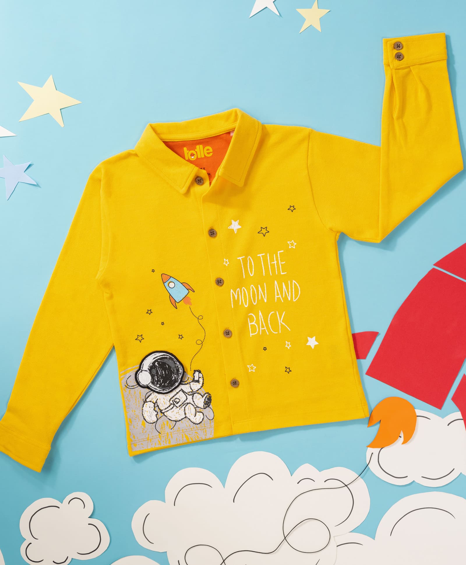 Kids Shirt | Printed - Yellow