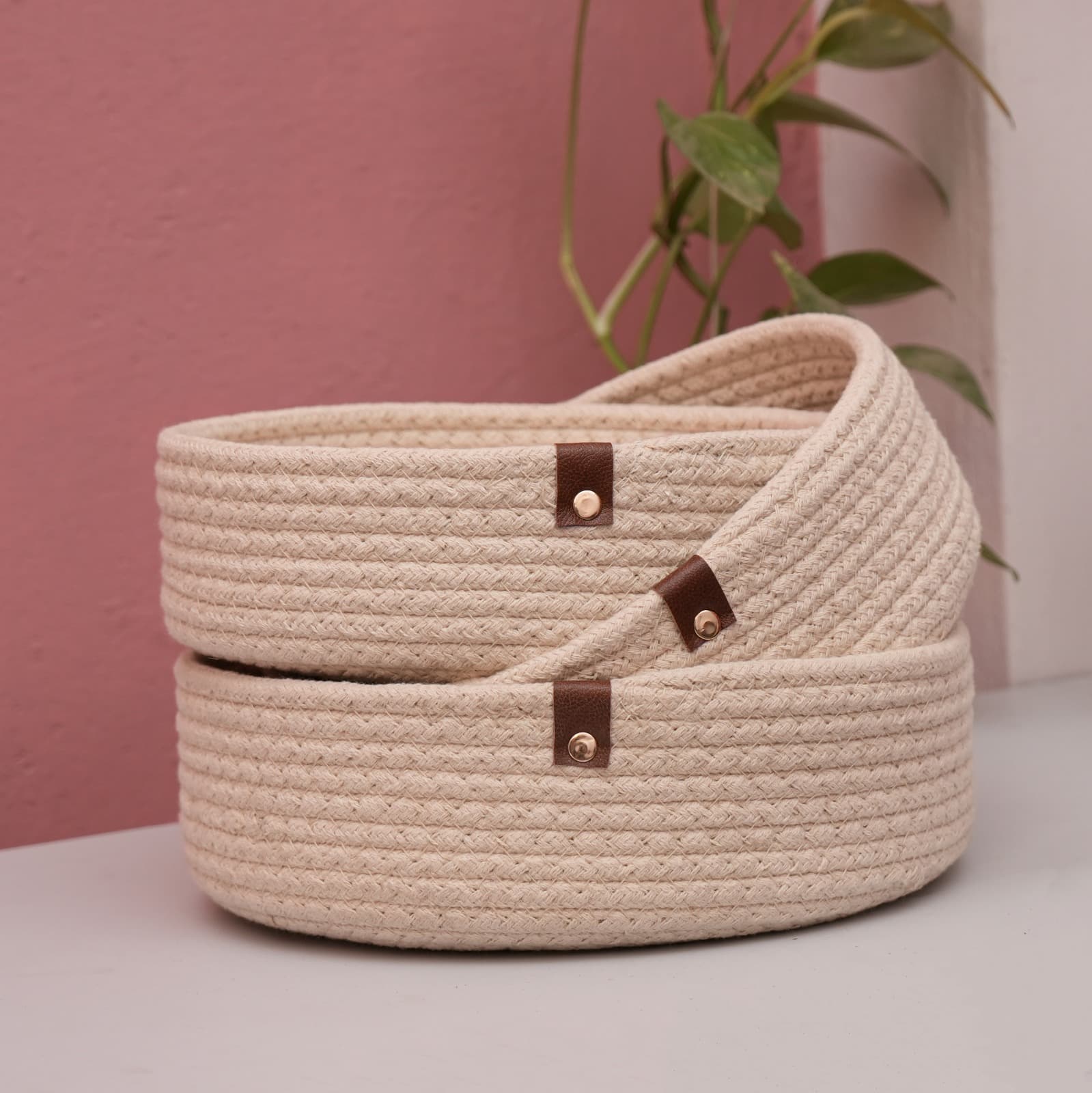 Nesting Basket (Set of 3) white 3