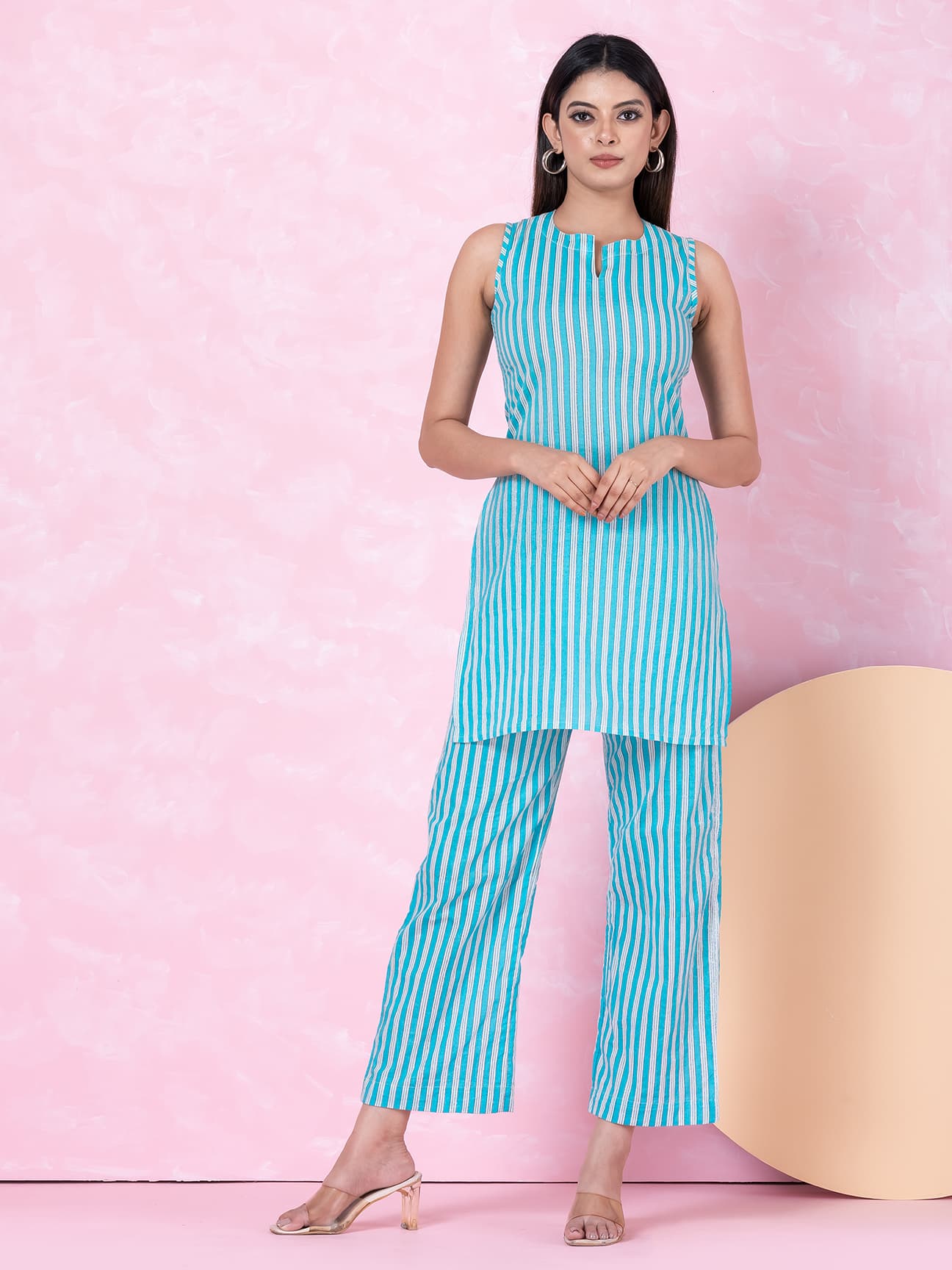 CLOUD NINE - OCAU Basic Self Designed  Printed Cotton Co -ord Set