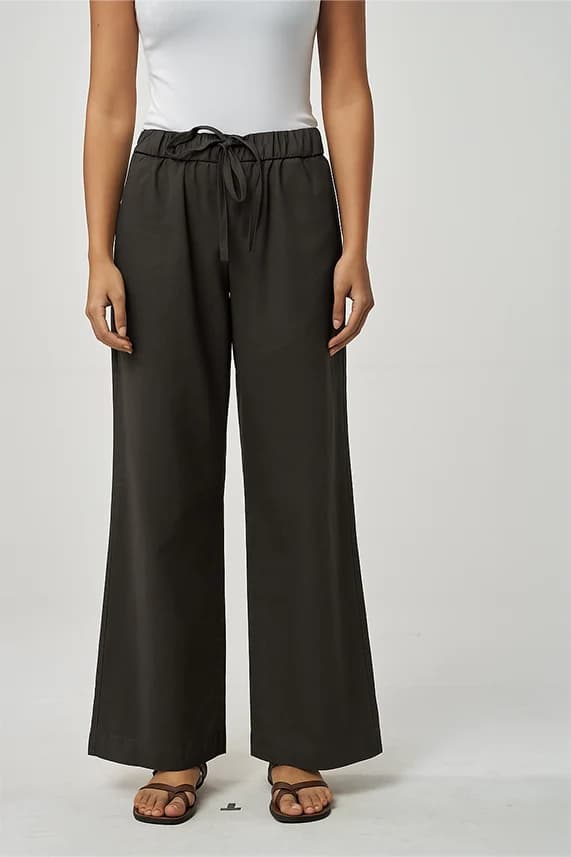 Nicky Khadi Smart Fit Pants |  Faded Black