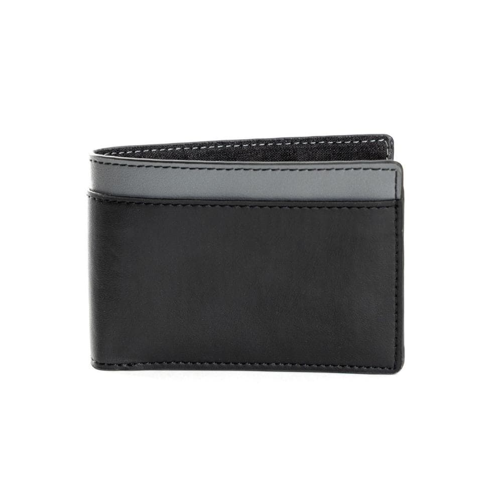  ZEUS Men Wallets Cactus Leather - Black & Grey