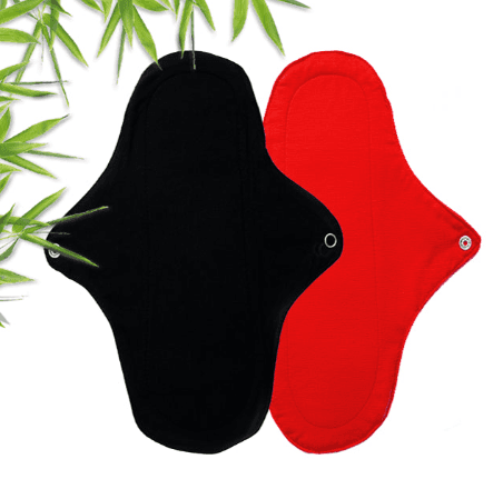 Women's Bamboo Panty Liner | Leak-Proof Daily Protection |Red & Black-Pack of 2