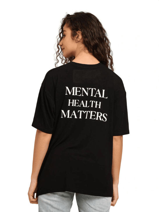 Women's Oversized Bamboo T-Shirt | Gen Z Streetwear | Mental Health Matters