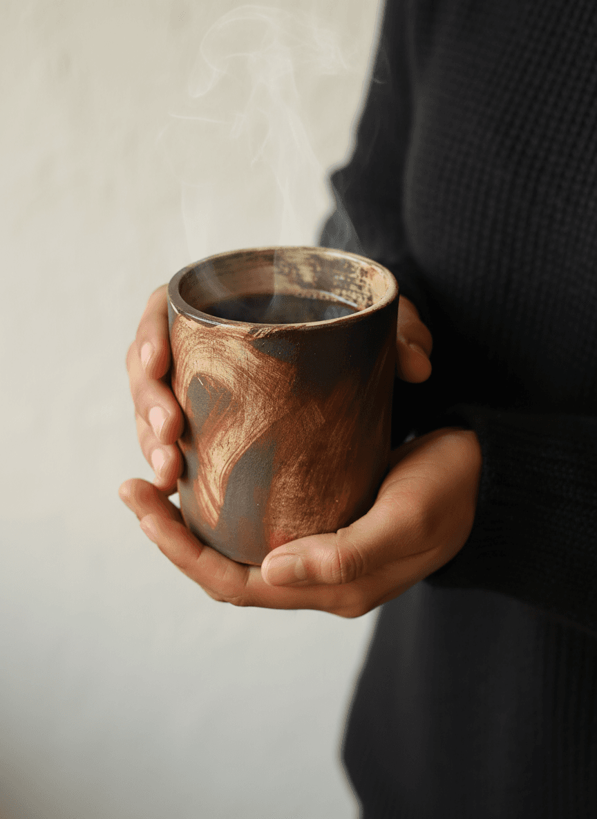 Fired earth tumbler - Set of 2 Big