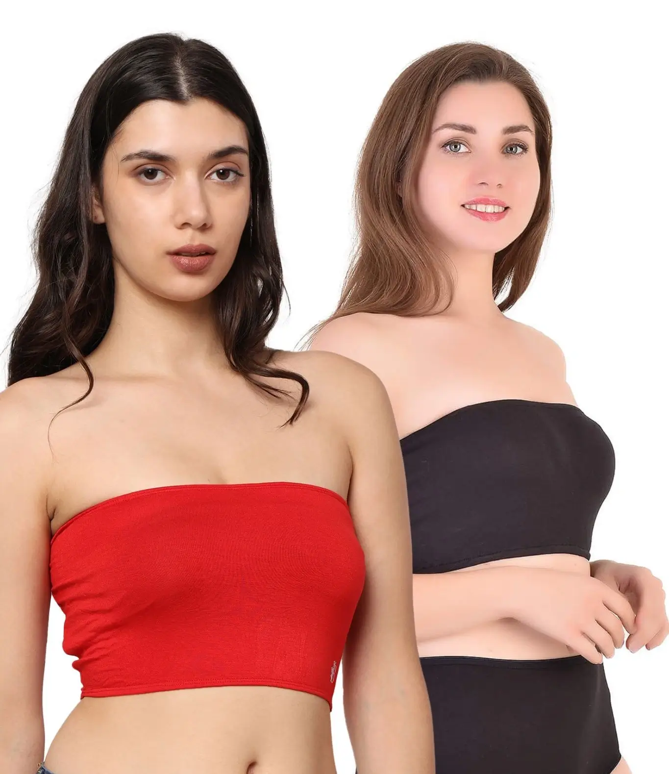 Bamboo Tube Top - Pack of 2 - Red