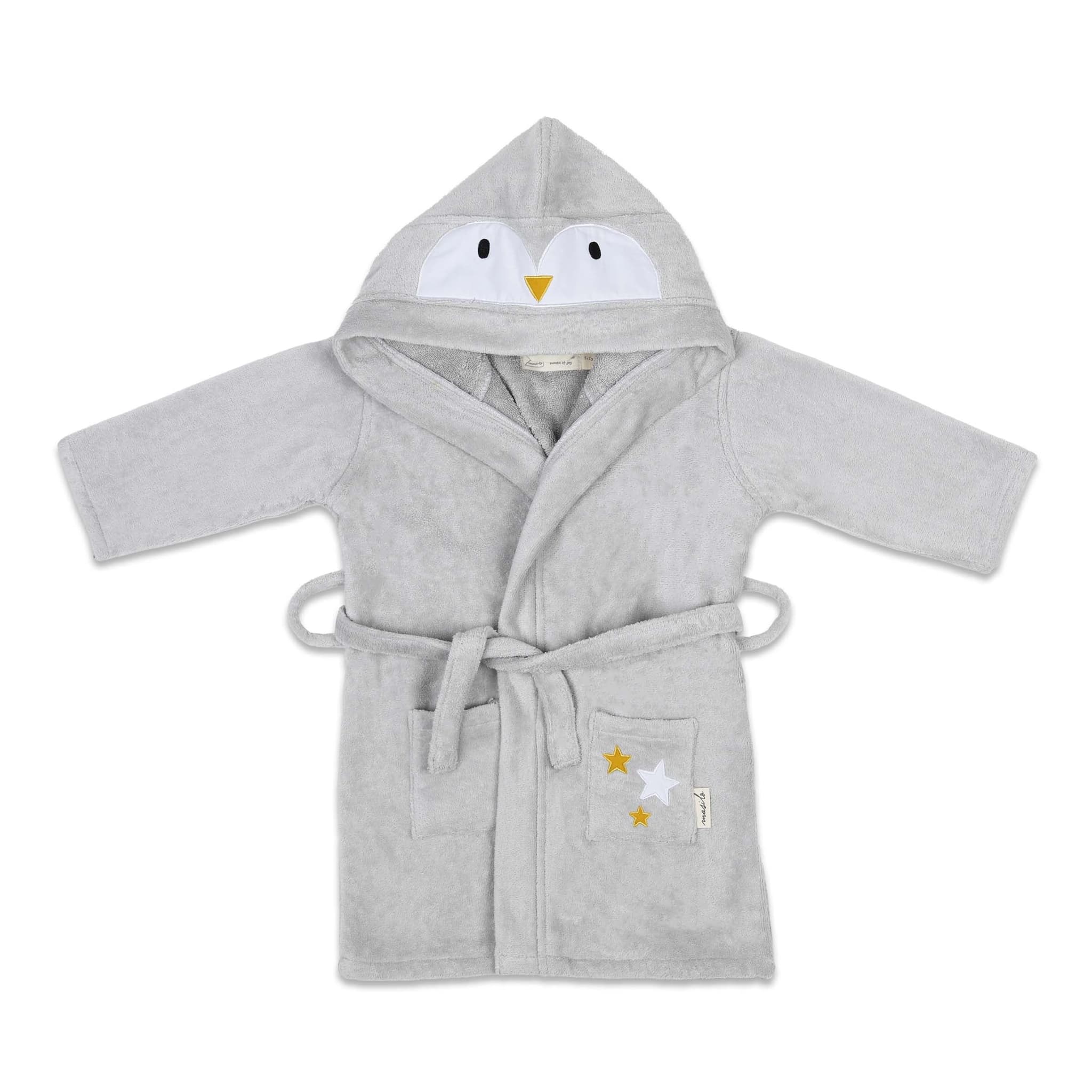 Hooded Baby Robe - Penguin