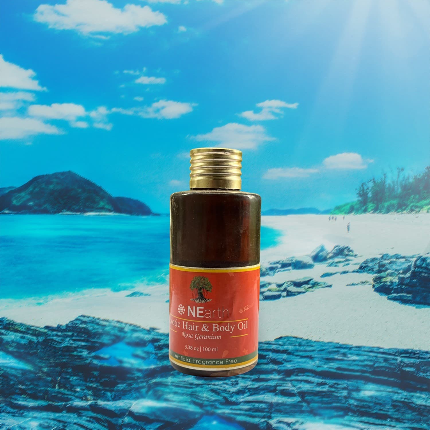 Exotic Hair & Body Oil (100ml) – Nourishing Multi-Use Oil with Rose & Geranium