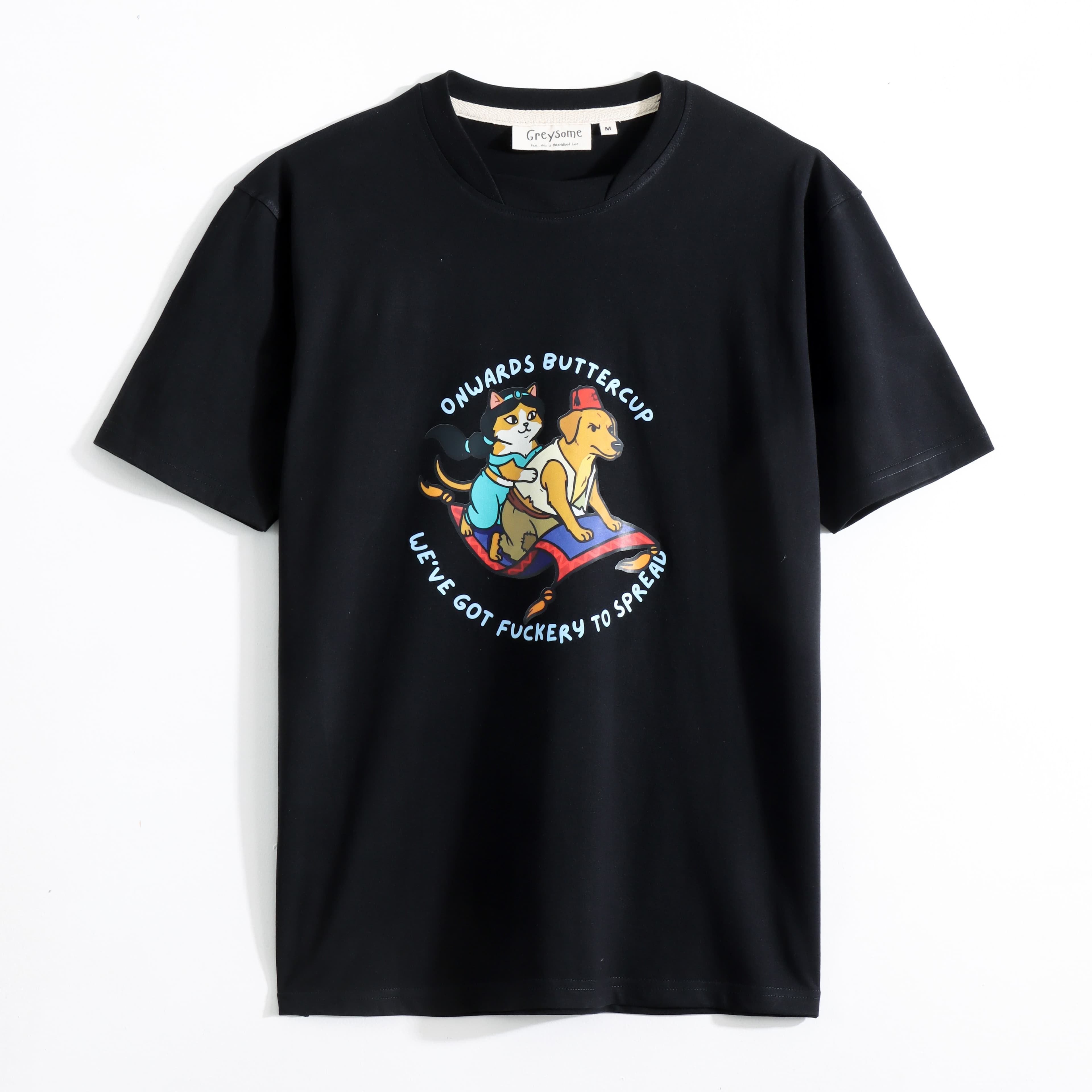 Onwards Buttercup! Unisex Tee - Black