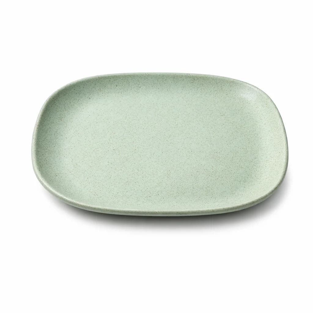 Square Dinner Plate Set - 11 Inches | Rice & Bamboo Husk