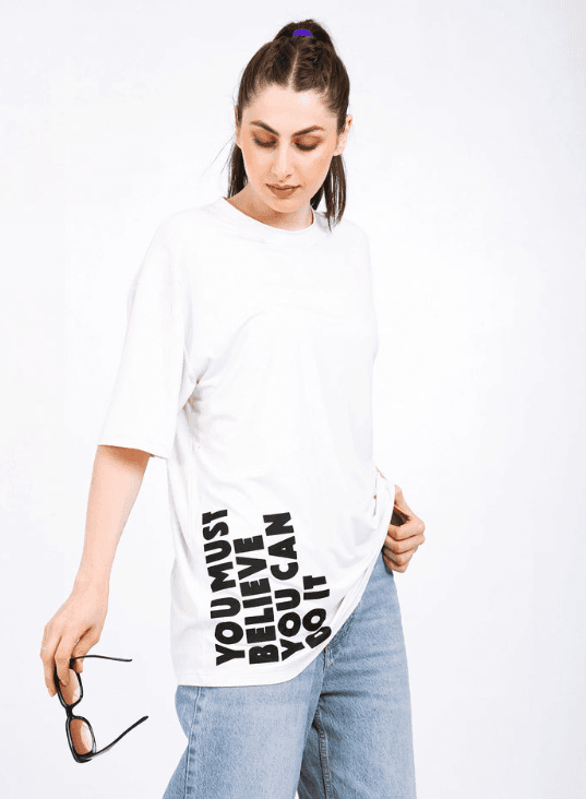 Women's Oversized Bamboo T-Shirt | Gen Z Streetwear | DO IT