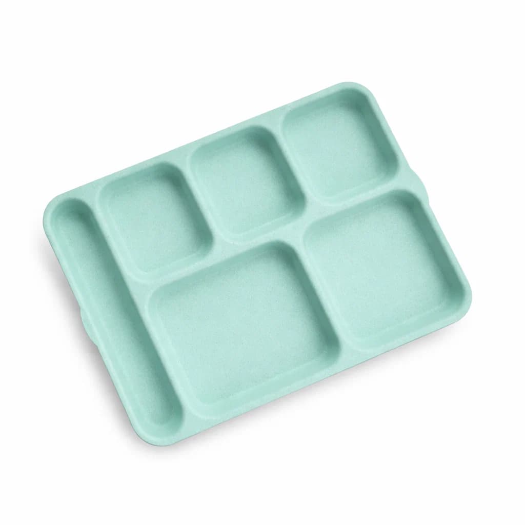 6 Partition Plate | Rice & Husk | Eco-Friendly Tableware