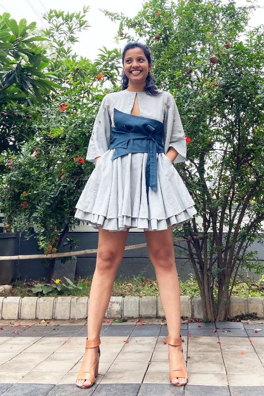  Feisty Misty Short Layered Dress