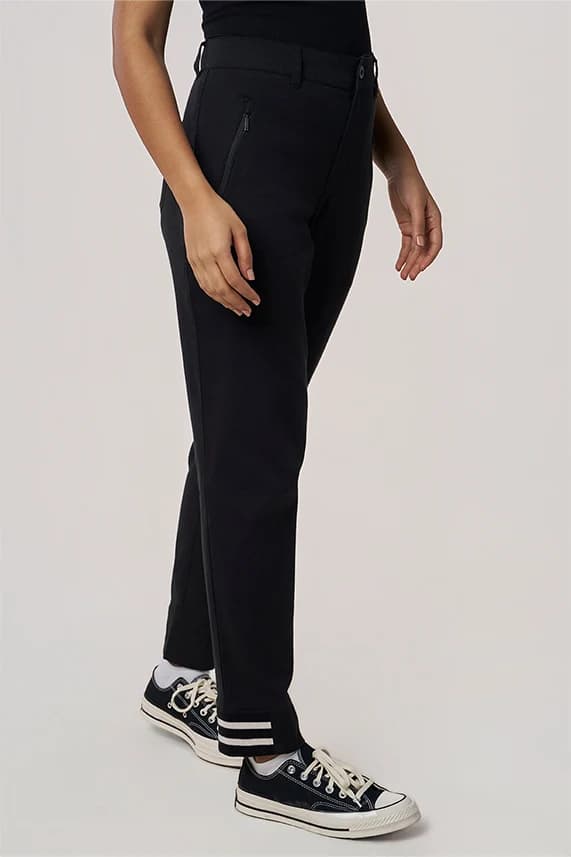 Women's 100% Organic Khadi Cotton Petra Khadi Club Pant – Smart Fit | Black