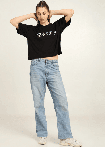 Women's Oversized Bamboo T-Shirt | Gen Z Streetwear | Moody