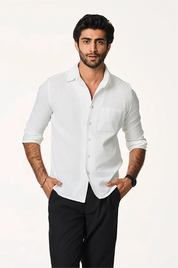 Alto Lite Men's Shirt | Slim Fit |White