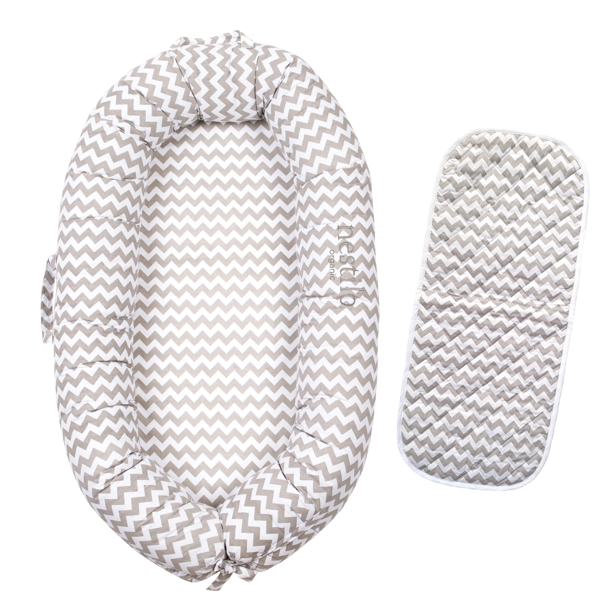 Organic Nestilo | Chevron (Grey)