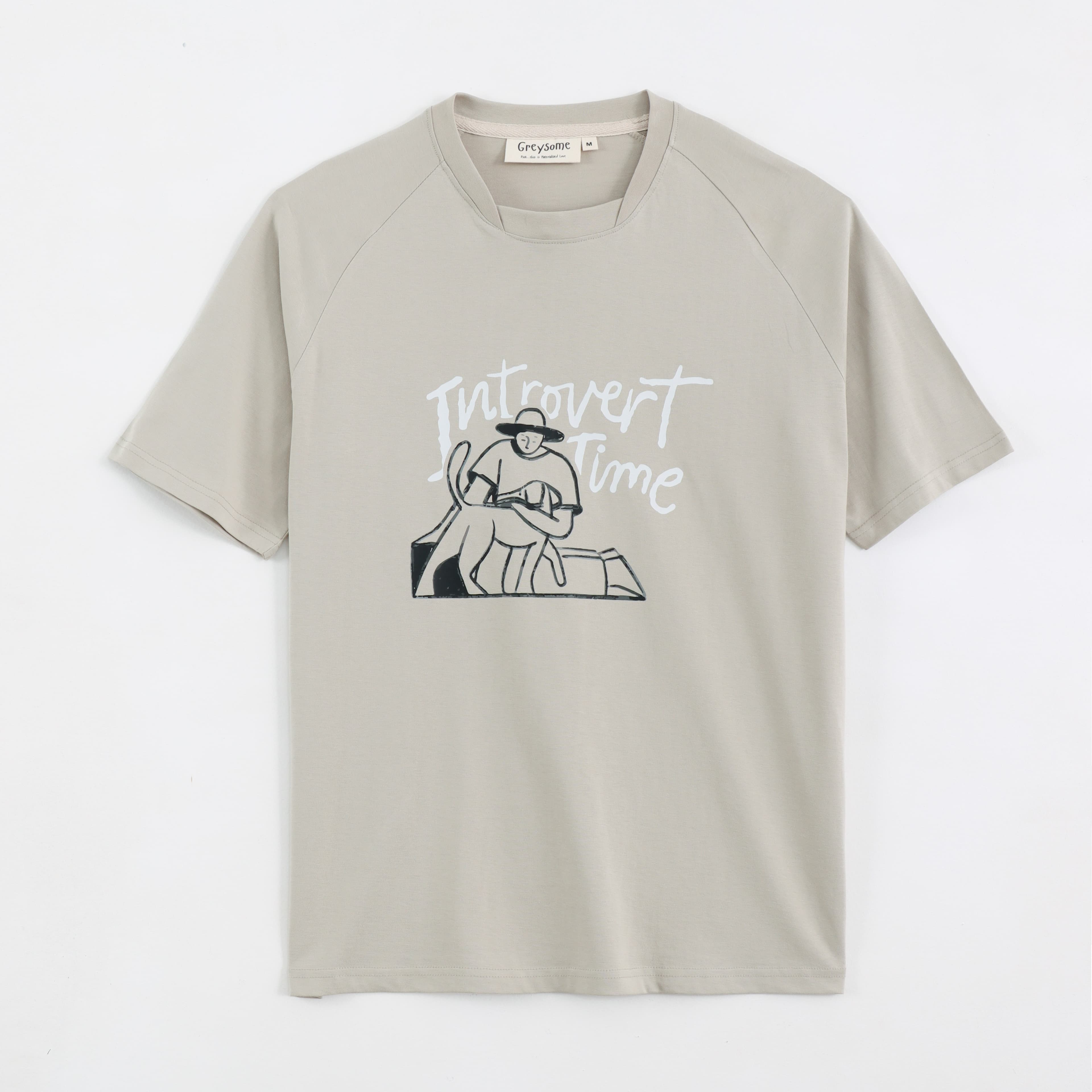 Introvert Time Unisex Tee - Smoke Grey