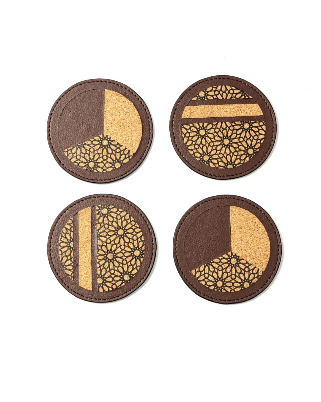  Diary | Plant Leather & Cork Printing | 1 Diary 1 Pen ( Black)