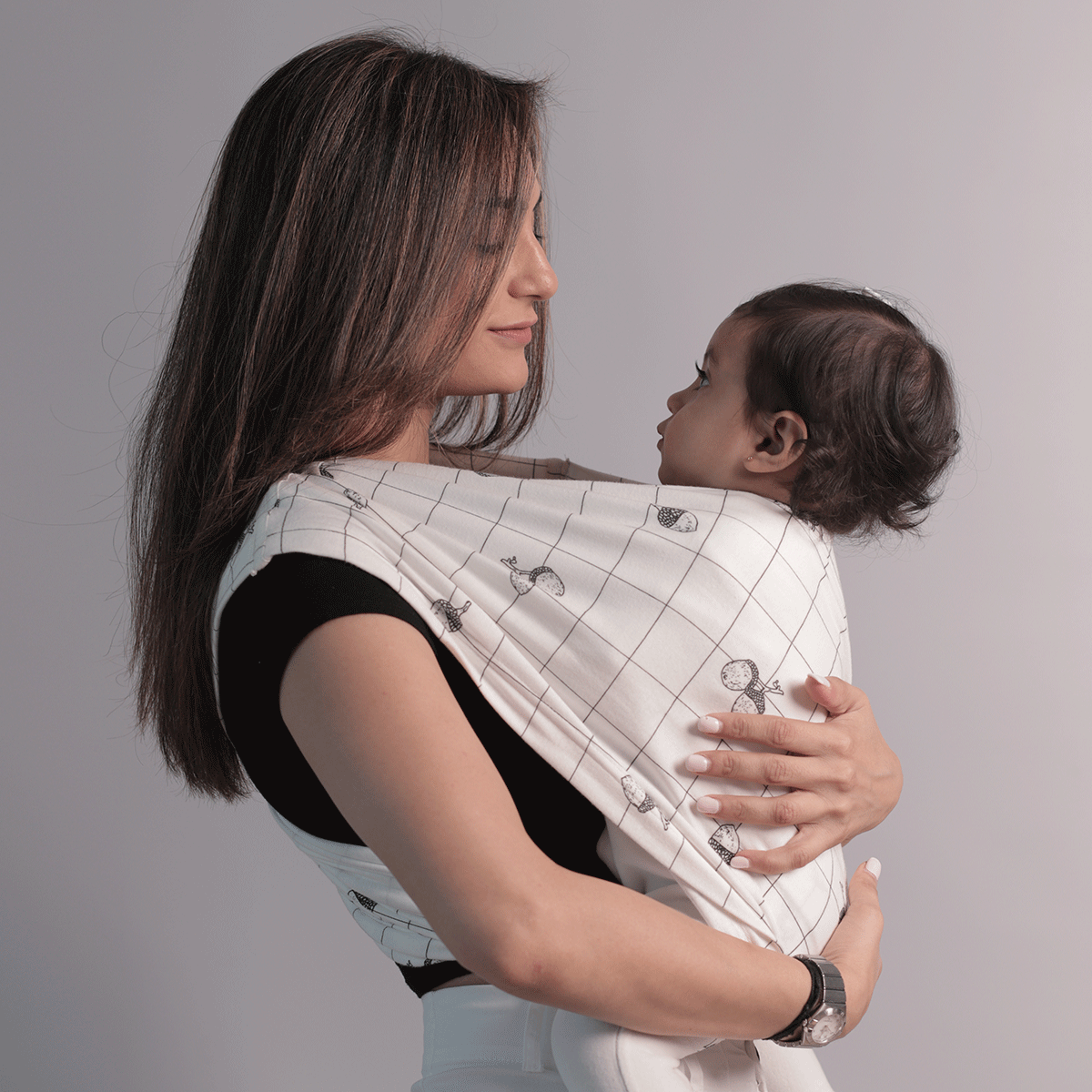 Godilo Ergonomic Organic Cotton Baby Carrier Wrap - Acorn