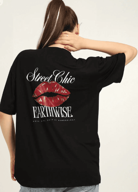 Women's Oversized Bamboo T-Shirt | Gen Z Streetwear | Street Chic