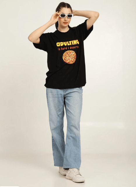 Women's Oversized Bamboo T-Shirt | Gen Z Streetwear | Adulting