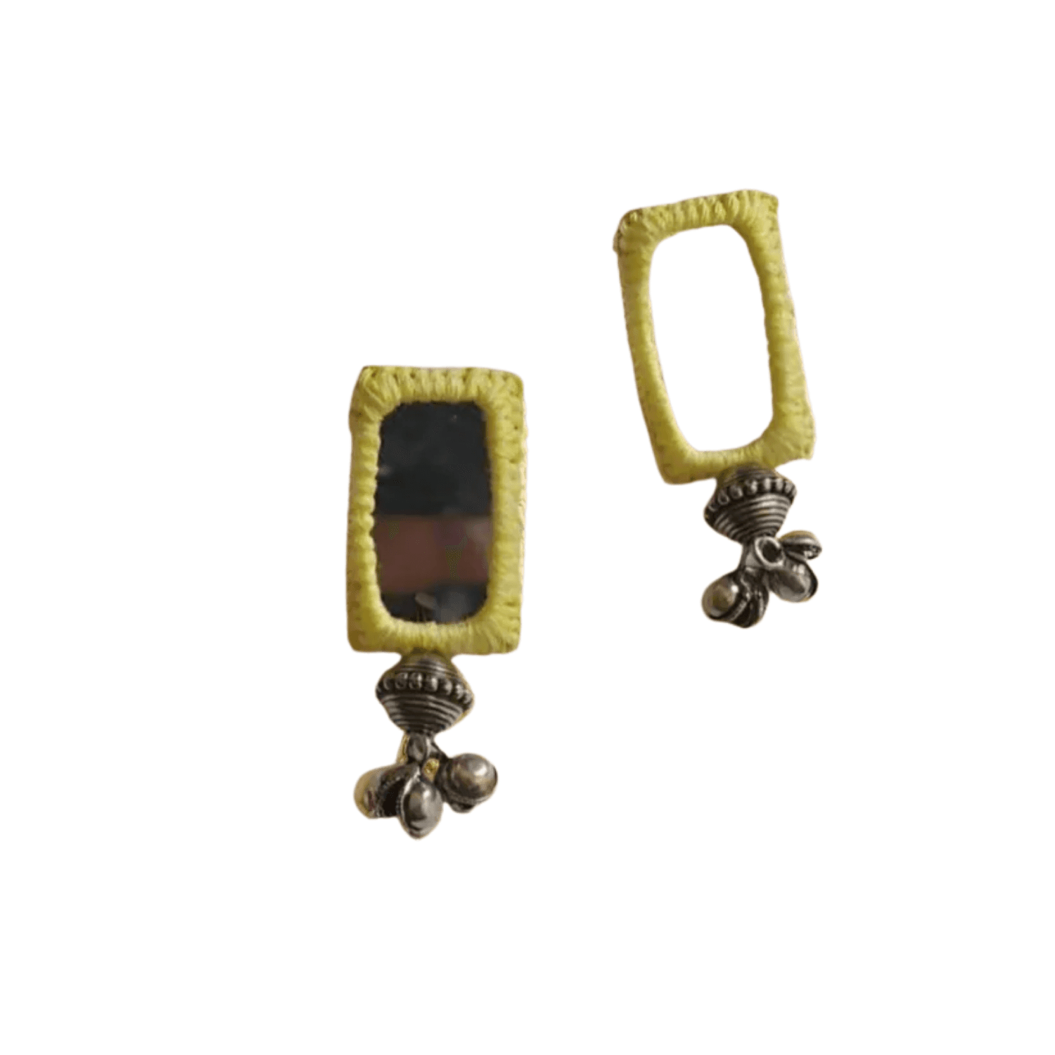 Rainvas Sunset Yellow Mirror Earrings