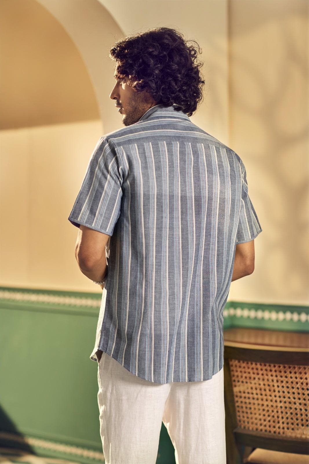 Men's Shirt | Handwoven Striped Shirt 5