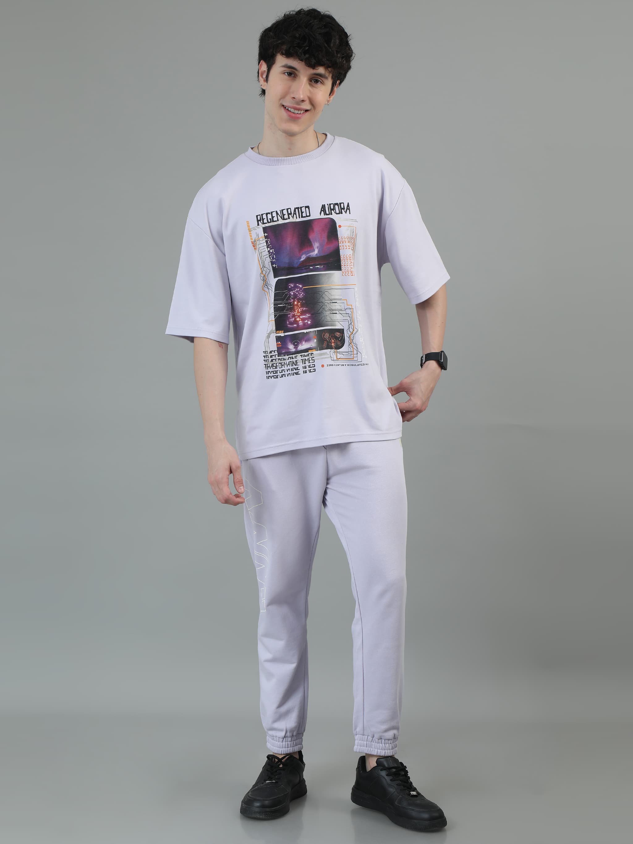 Men's T-Shirt - Regenrated Aurora Side Slit