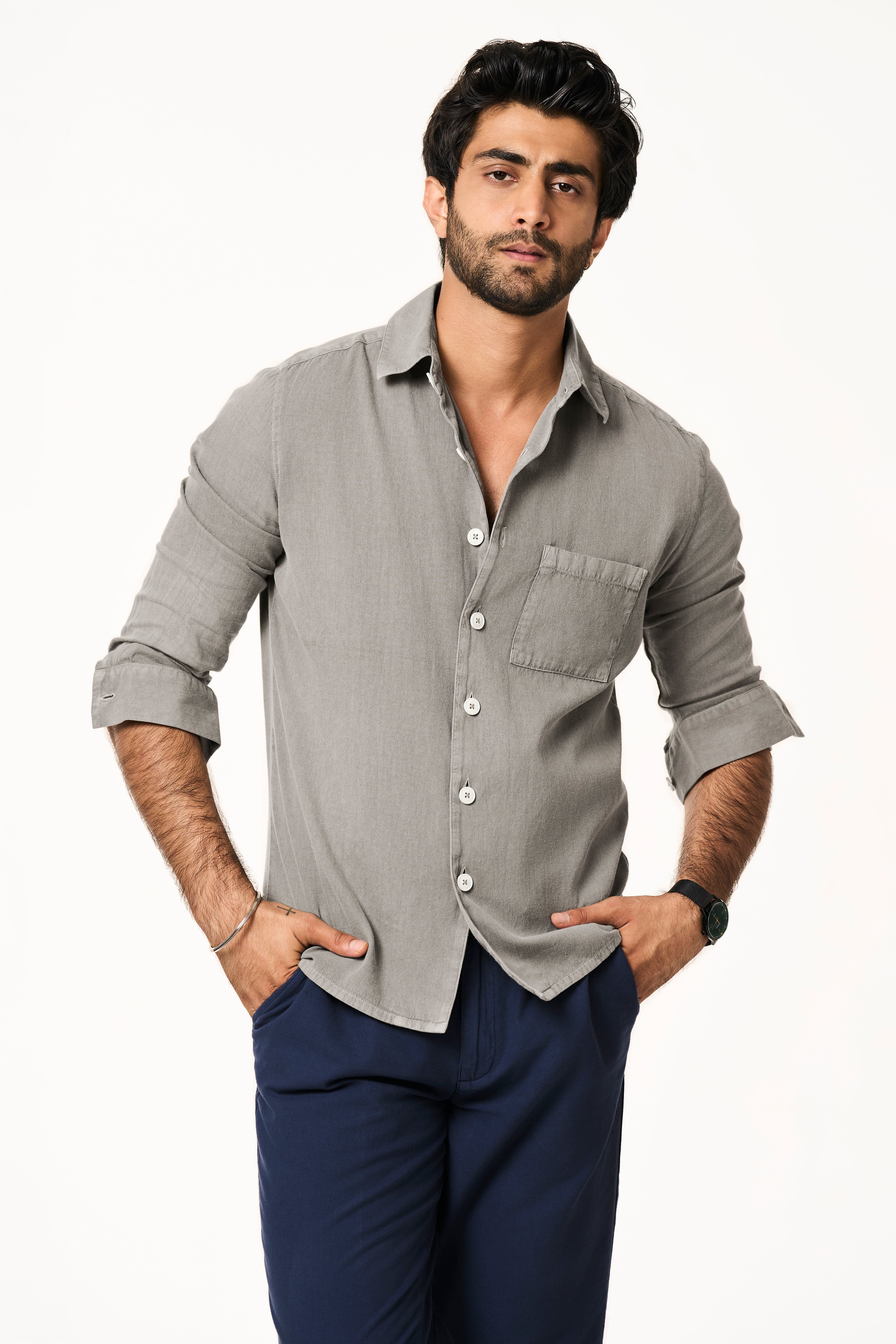 Alto Lite Men's Shirt | Slim Fit | Charcoal