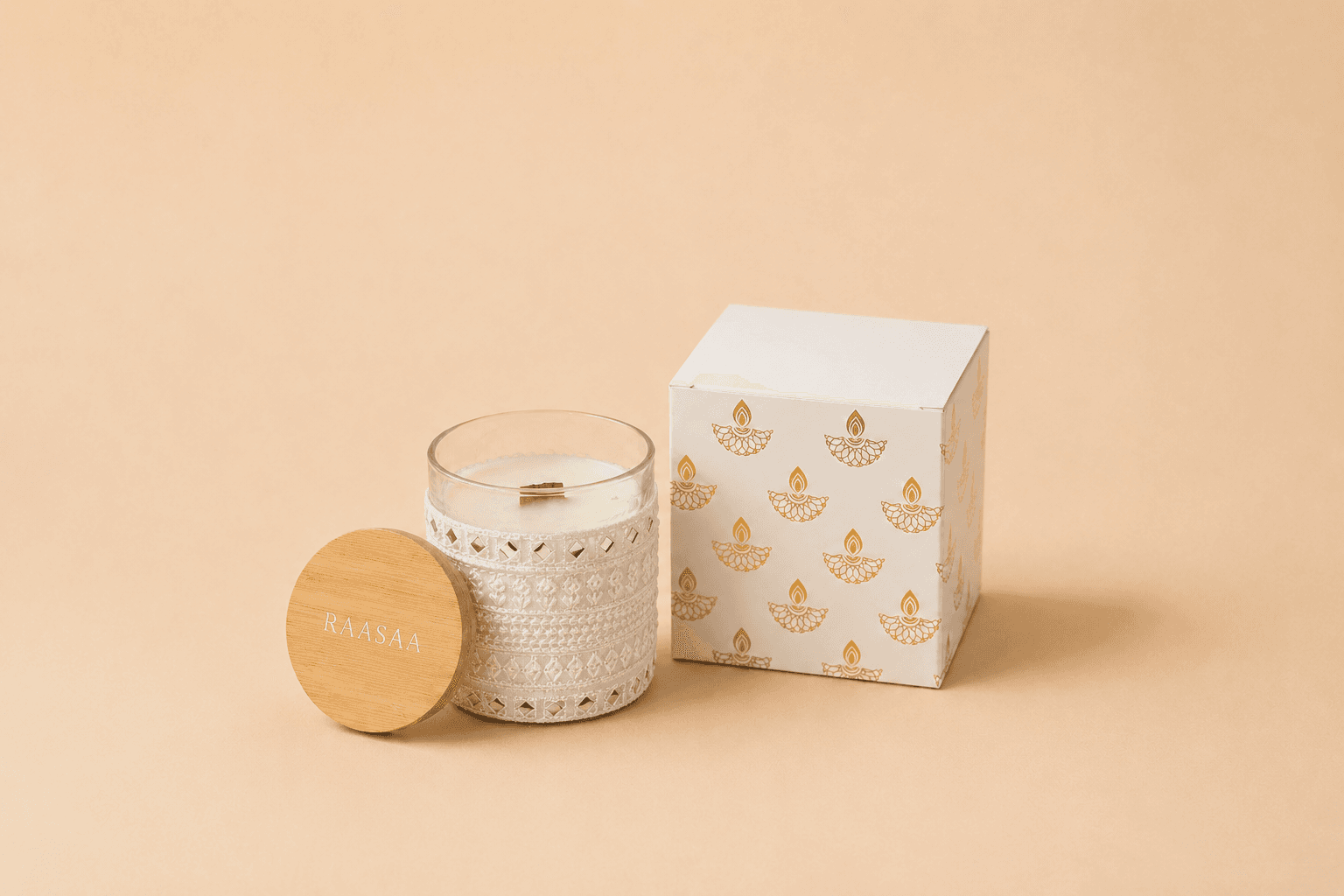 Inaayat Rose, Marshmallow & Aqua Luxury Scented Candle