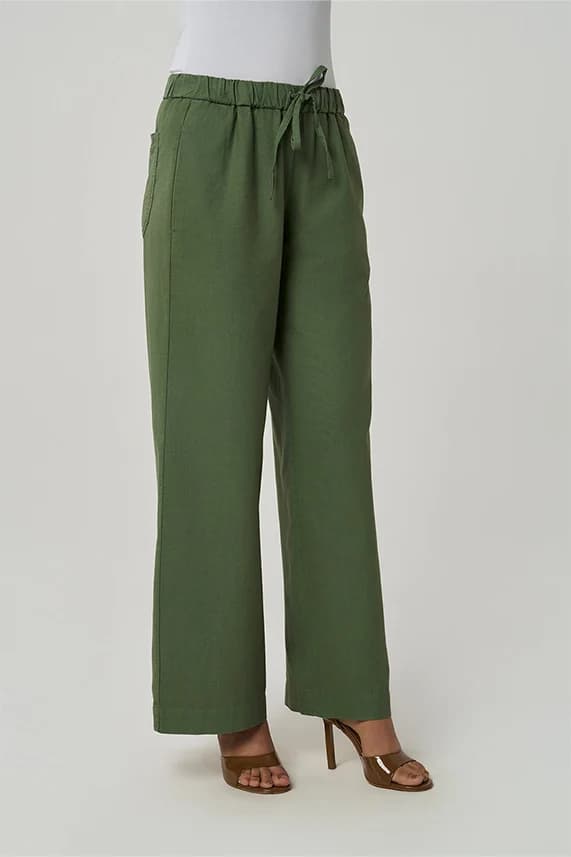 Nicky Khadi Smart Fit Pants | Cactus