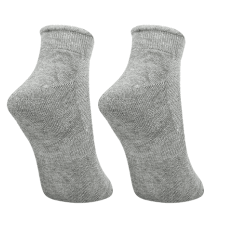 Bamboo Ankle Socks The Perfect Blend of Comfort, Breathability & Sustainability | Grey | Pack Of 2