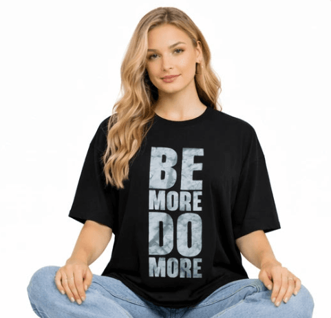 Women's Oversized Bamboo T-Shirt | Gen Z Streetwear | Be More Do More