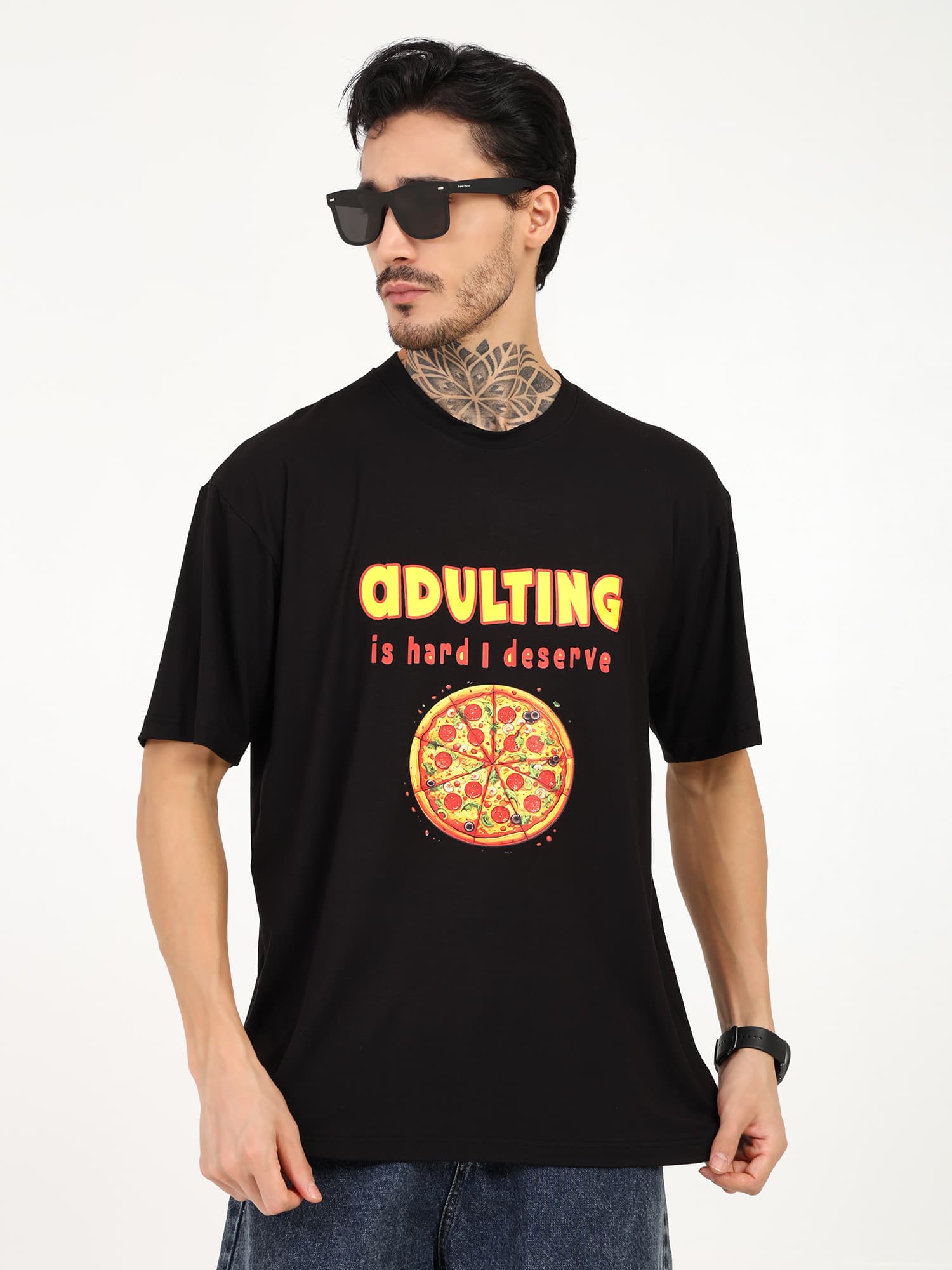 Men Oversized Bamboo T-Shirt – Soft, Breathable & Sustainable