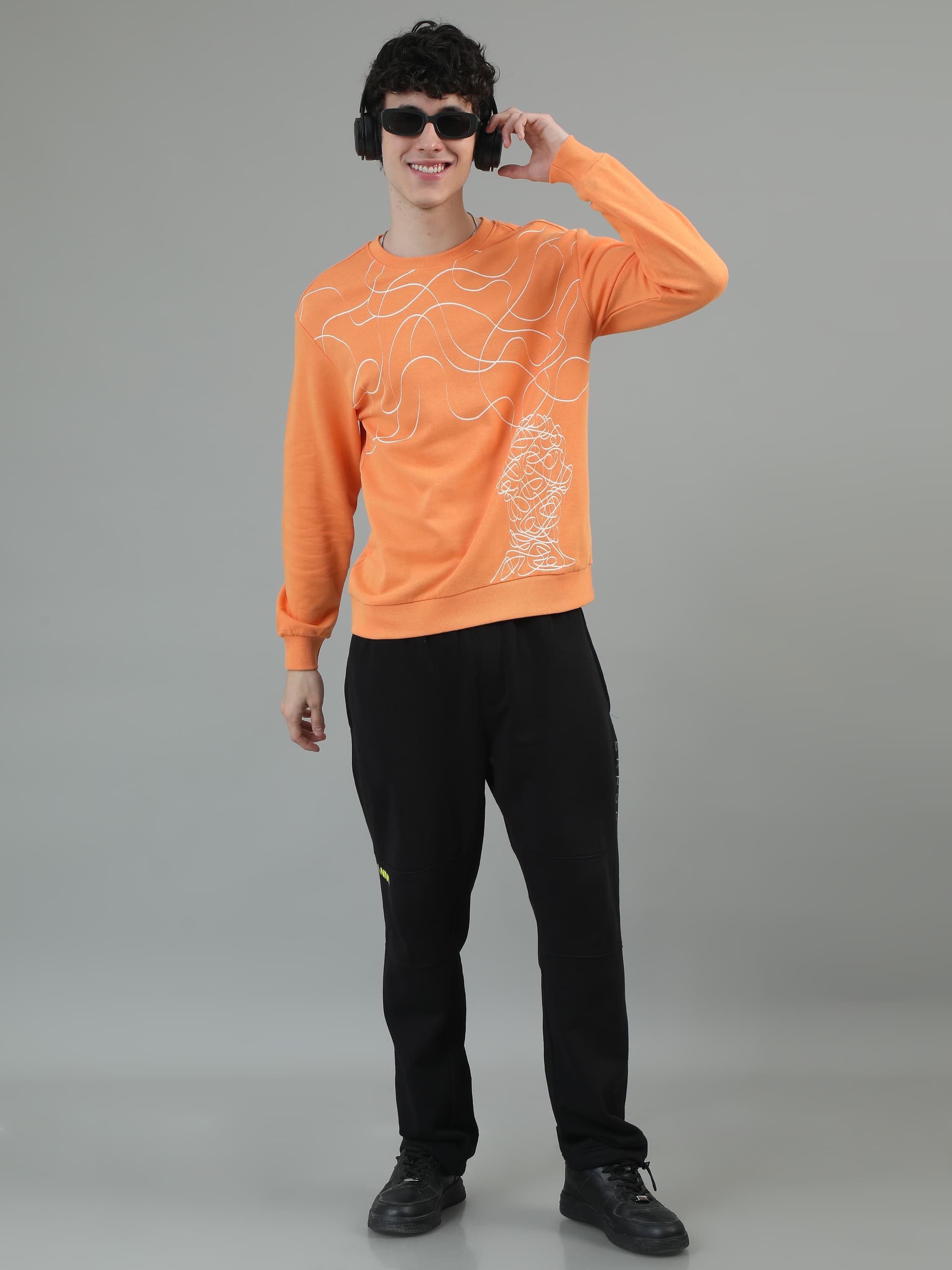 Men's Sweatshirt - Get it on Tape - Muskmelon