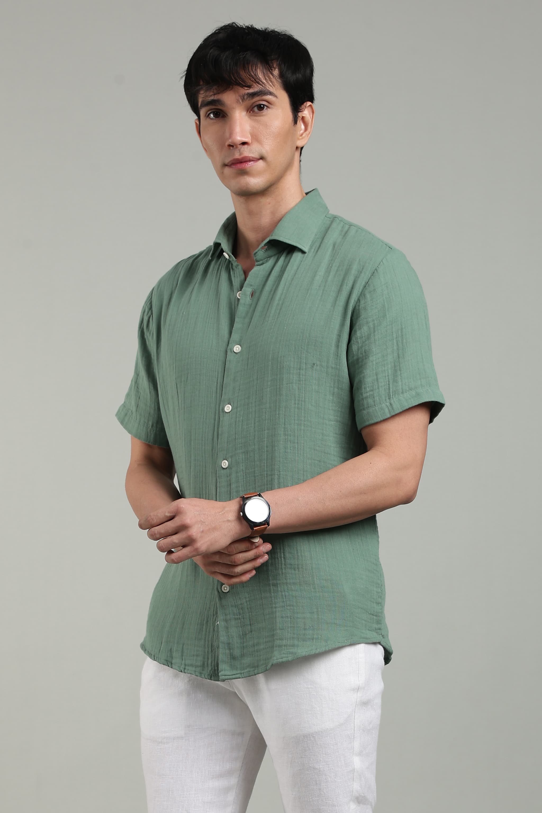Moss Gauze Shirt