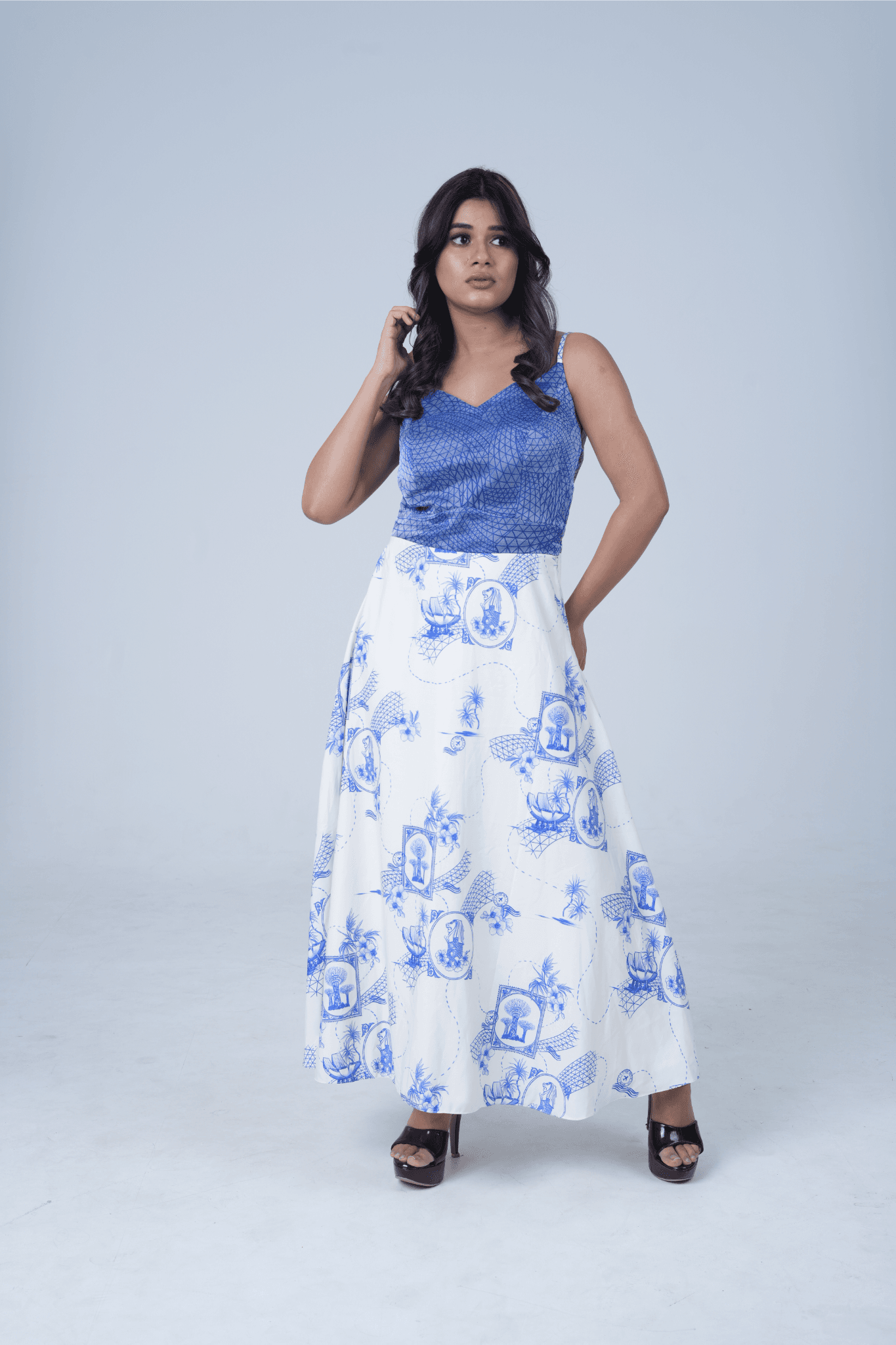 Radiant Lattice Gown