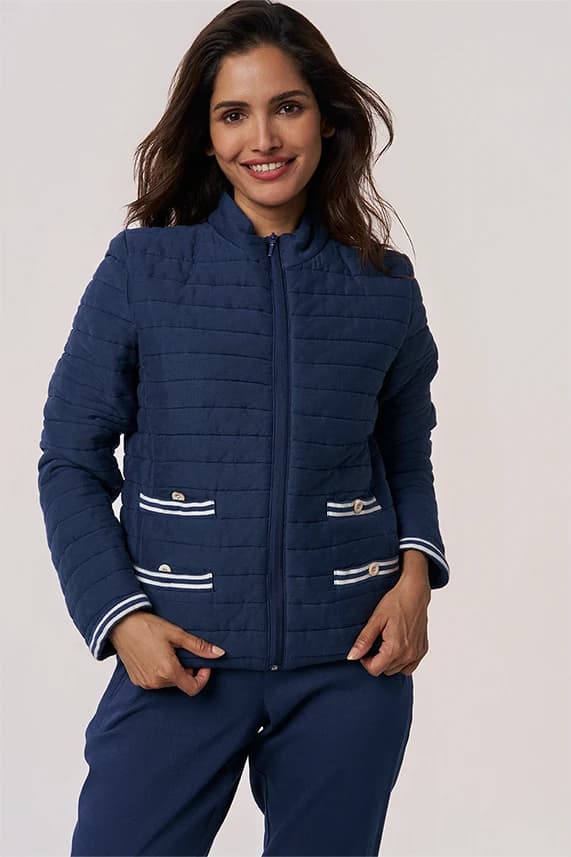 Andrea Khadi Women's Jacket | Smart Fit | Sunset Navy
