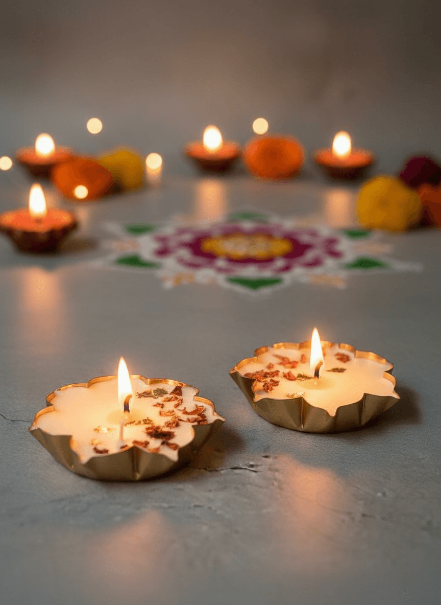 Candle | Urli - Big - Set of 2