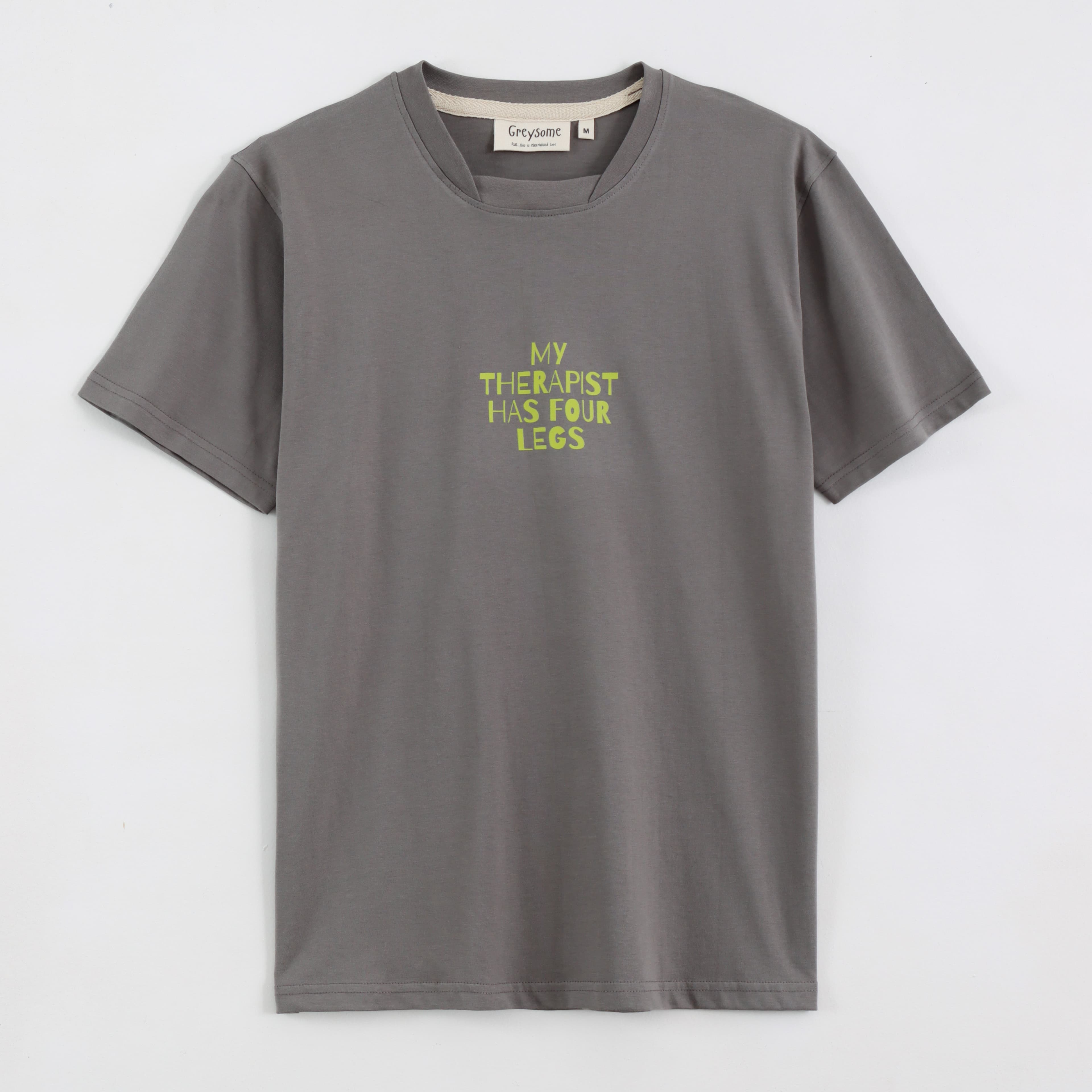 Dog Therapy Unisex Tee - Grey