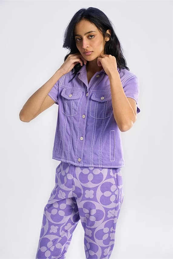 Amelia Aurora Women's Shirt | Smart Fit | Lilac