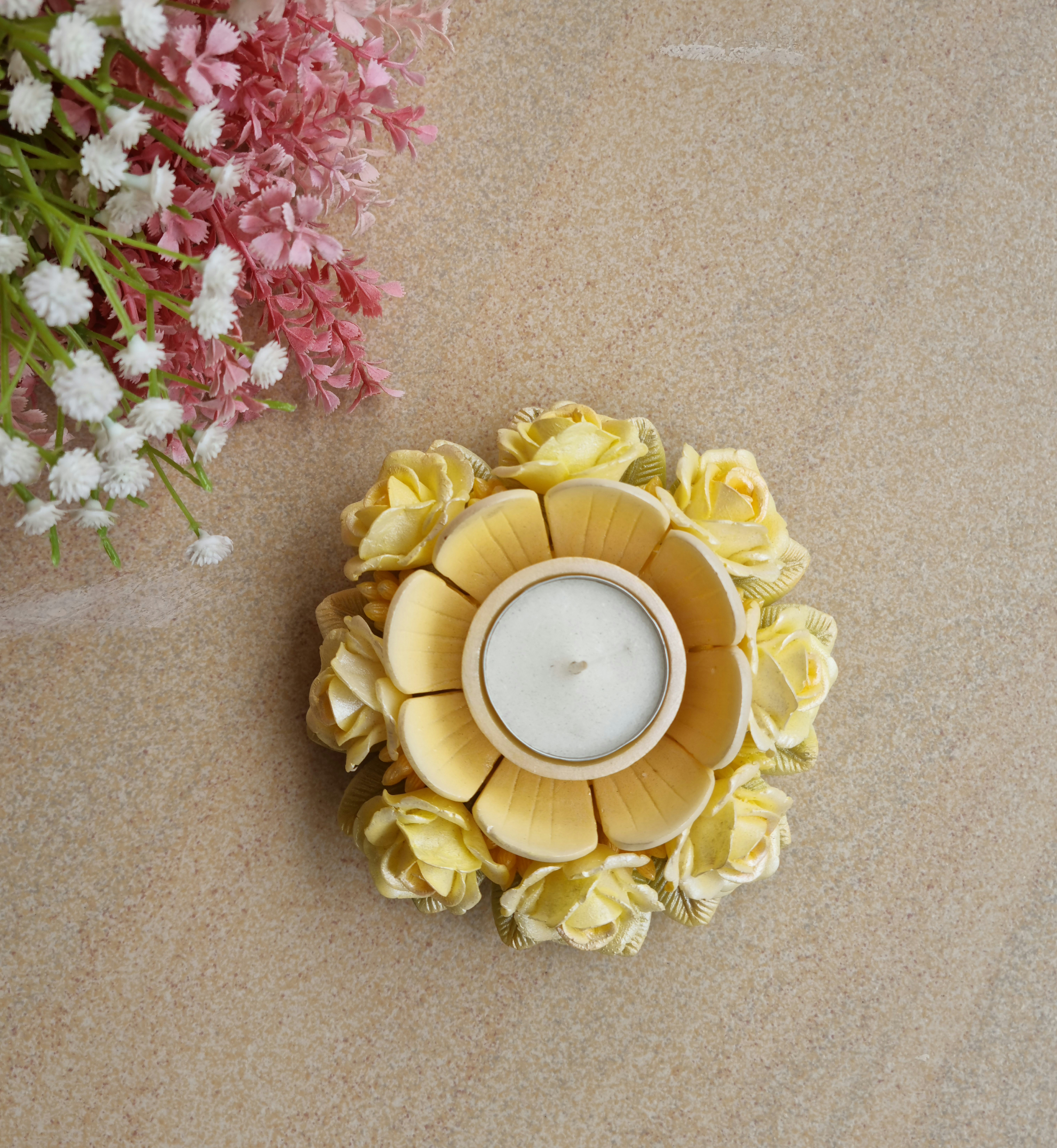 Tealight Stand | Lemon Bouquet 